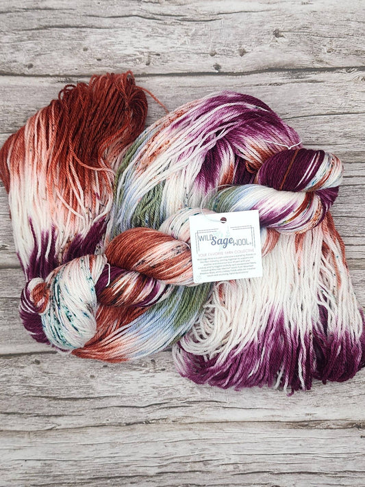 Wild Sage Wool Spiced Heather - Fingering - RTS Yarn