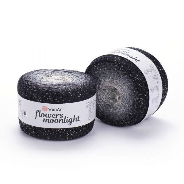 Yarn & Soul YarnArt Flowers Moonlight Glitter Cotton Yarn Yarn