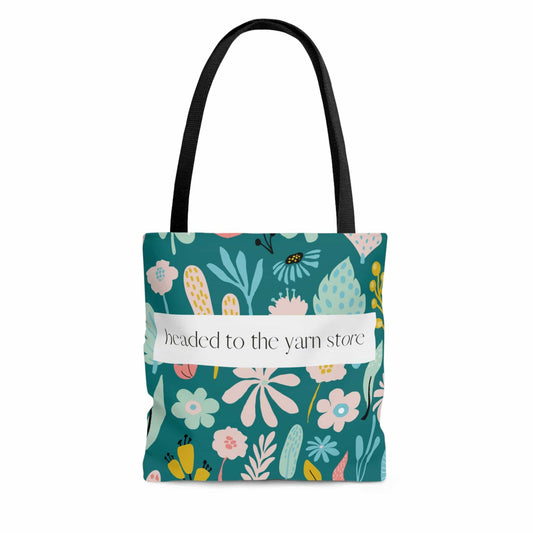 Printify Small Headed to the Yarn Store Tote Bags