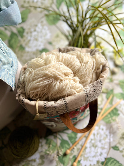 Atenti Knitting and Crochet Organizer Project Bag: Monkey Hope Basket Bags