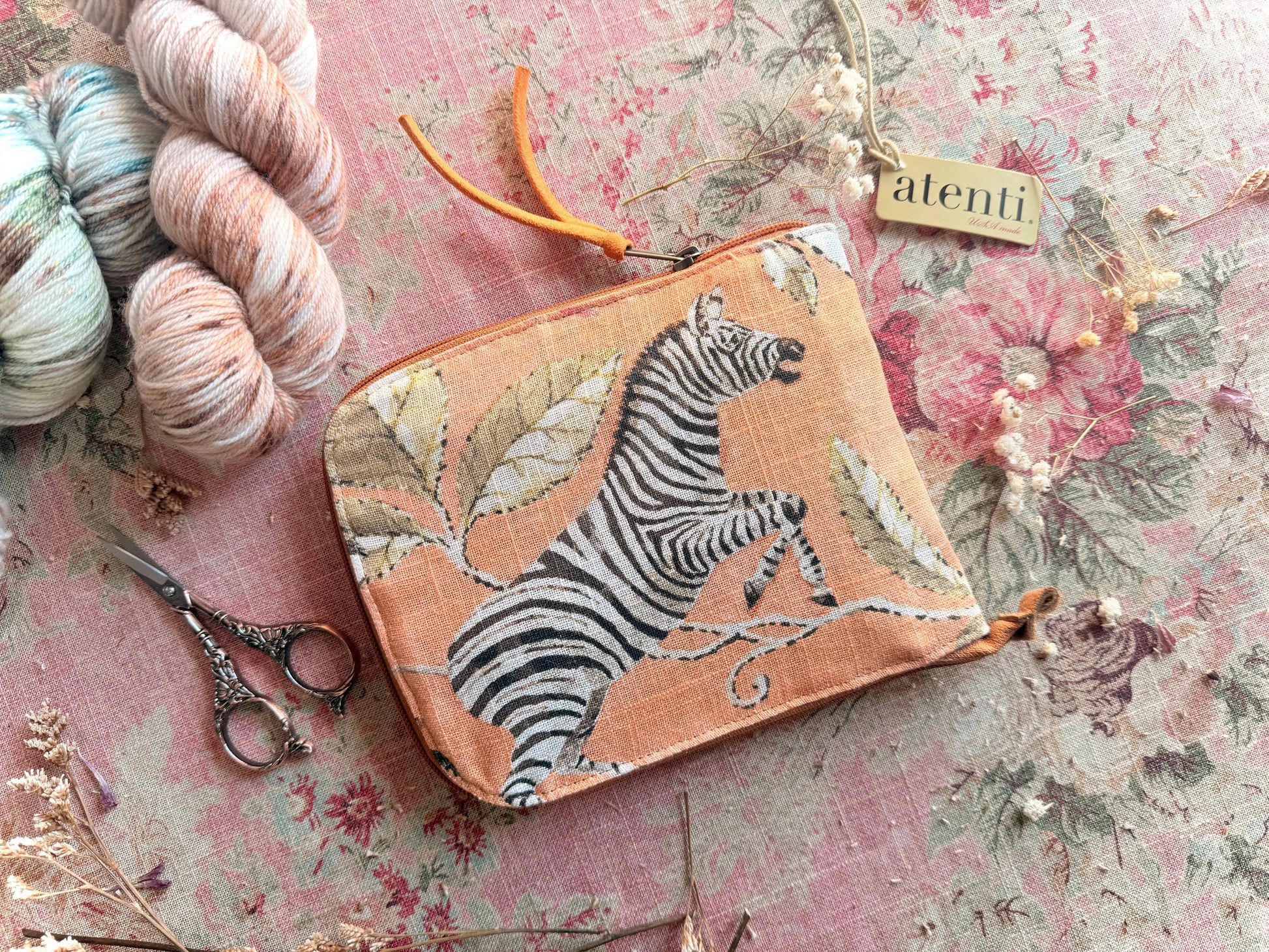 Atenti Savanna Circular Needle Case- Atenti USA Made Needle Case for Knitting & Crochet