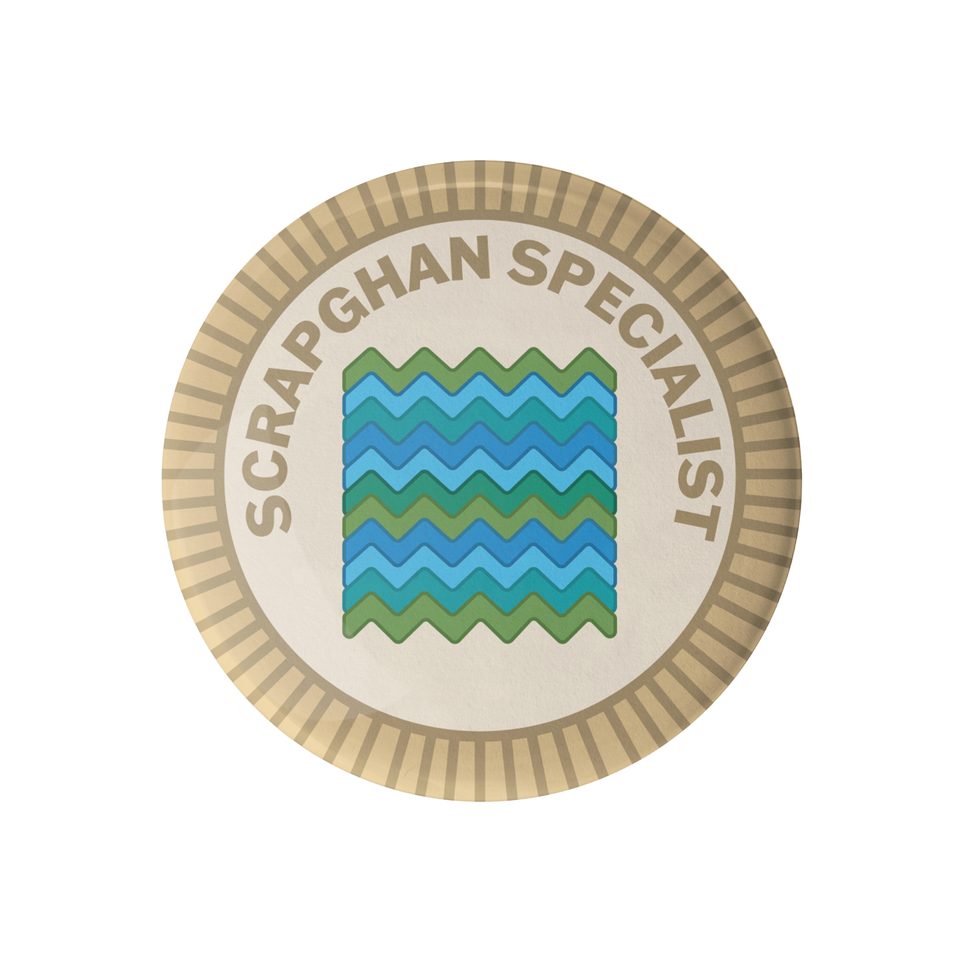 Camp Stitchwood Scrapghan Specialist Merit Badge