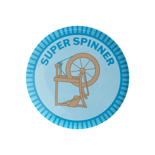 Camp Stitchwood Super Spinner Merit Badge