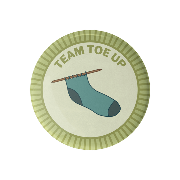 Team Toe Up Merit Badge – Mountaintop Yarn