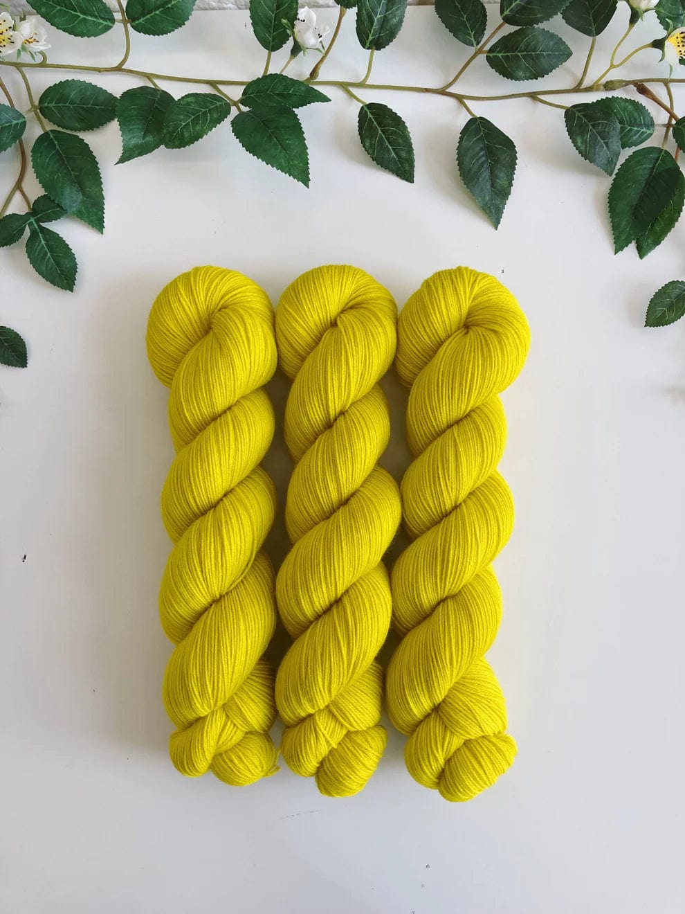 Coates & Co. Electric Yellow Prairies Sock Yarn Tonals Yarn