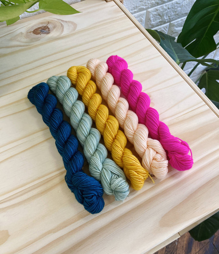 Coates & Co. Set 01 Cottage Sock Yarn • Hand-dyed Mini Skein Sets Yarn