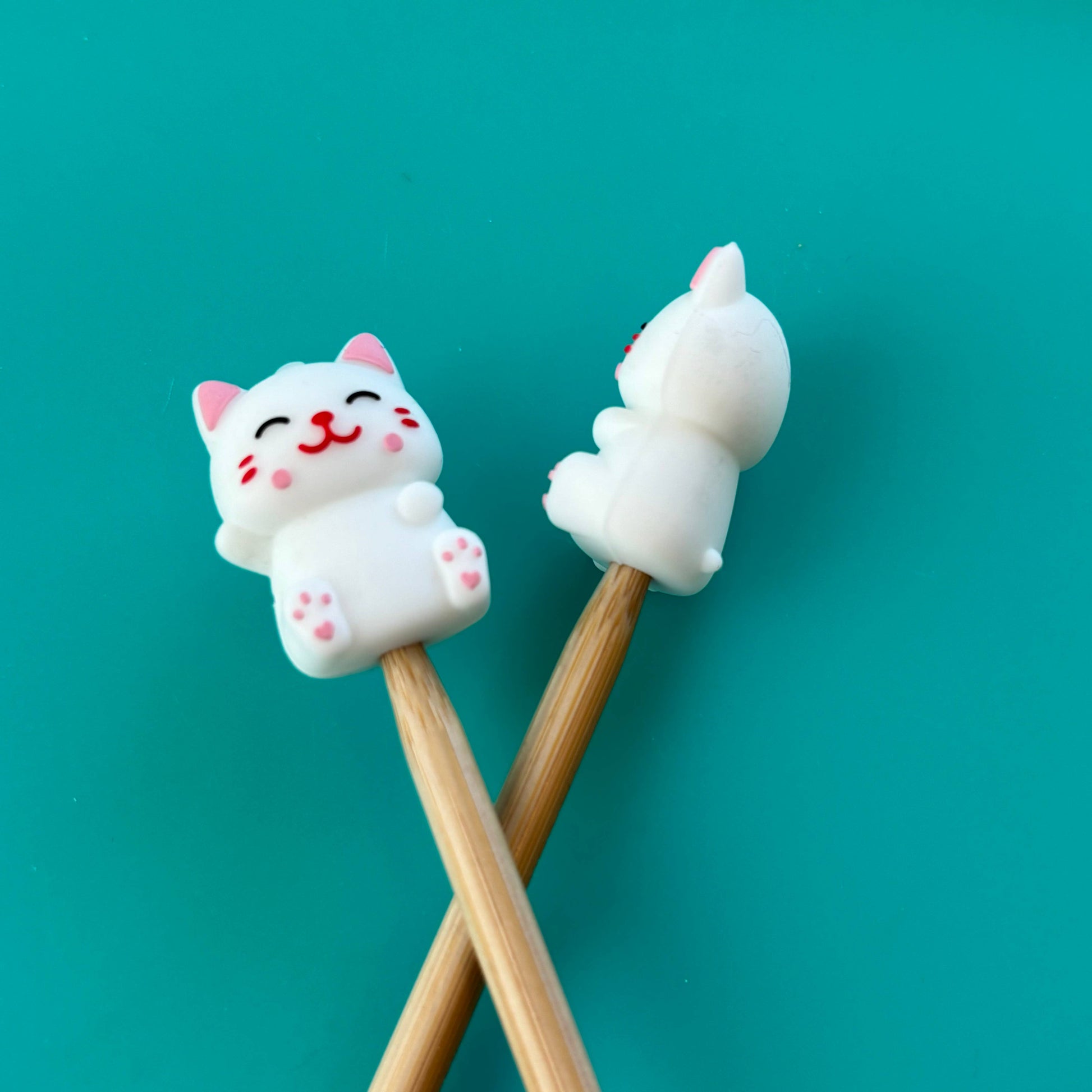 Comma Craft Co 3D White Cat - Point Protectors Point Protectors