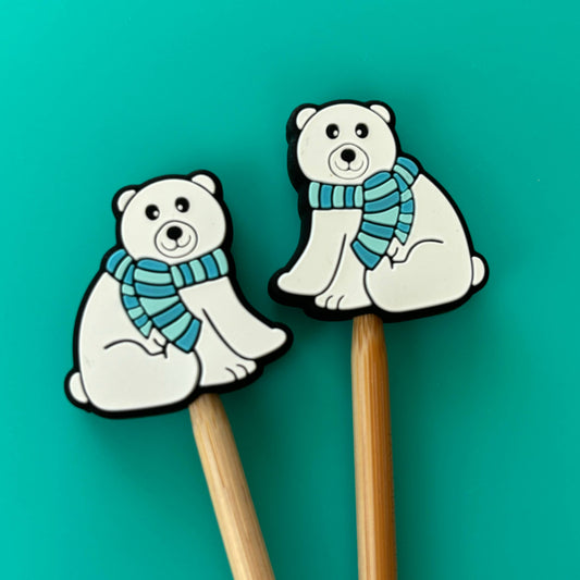 Comma Craft Co Polar Bear with Winter Scarf - Point Protectors Point Protectors