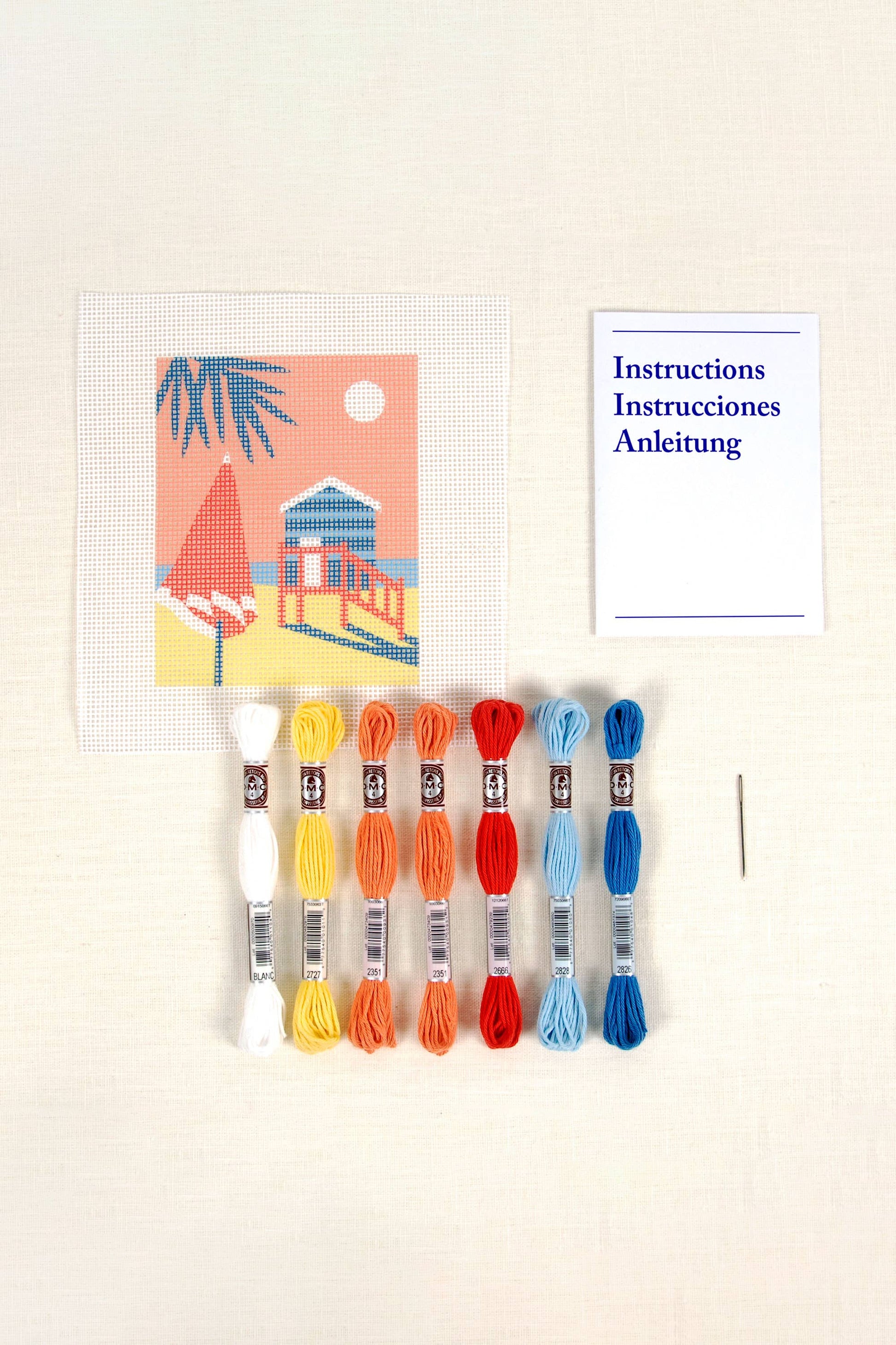 DMC Beach House Needlepoint Kit Needlepoint Kits