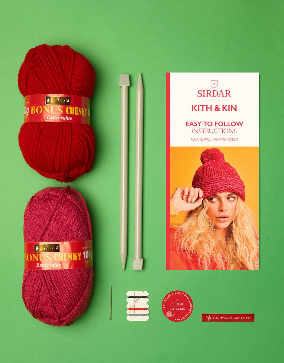 DMC Sirdar Giant Hat Knitting Kit Craft Kits