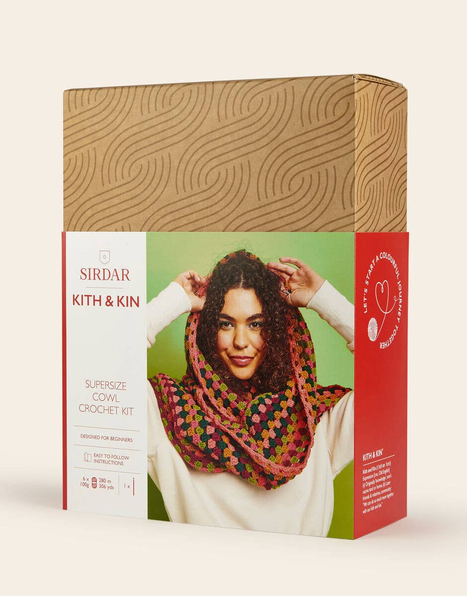 DMC Sirdar Supersize Cowl Crochet Kit Craft Kits