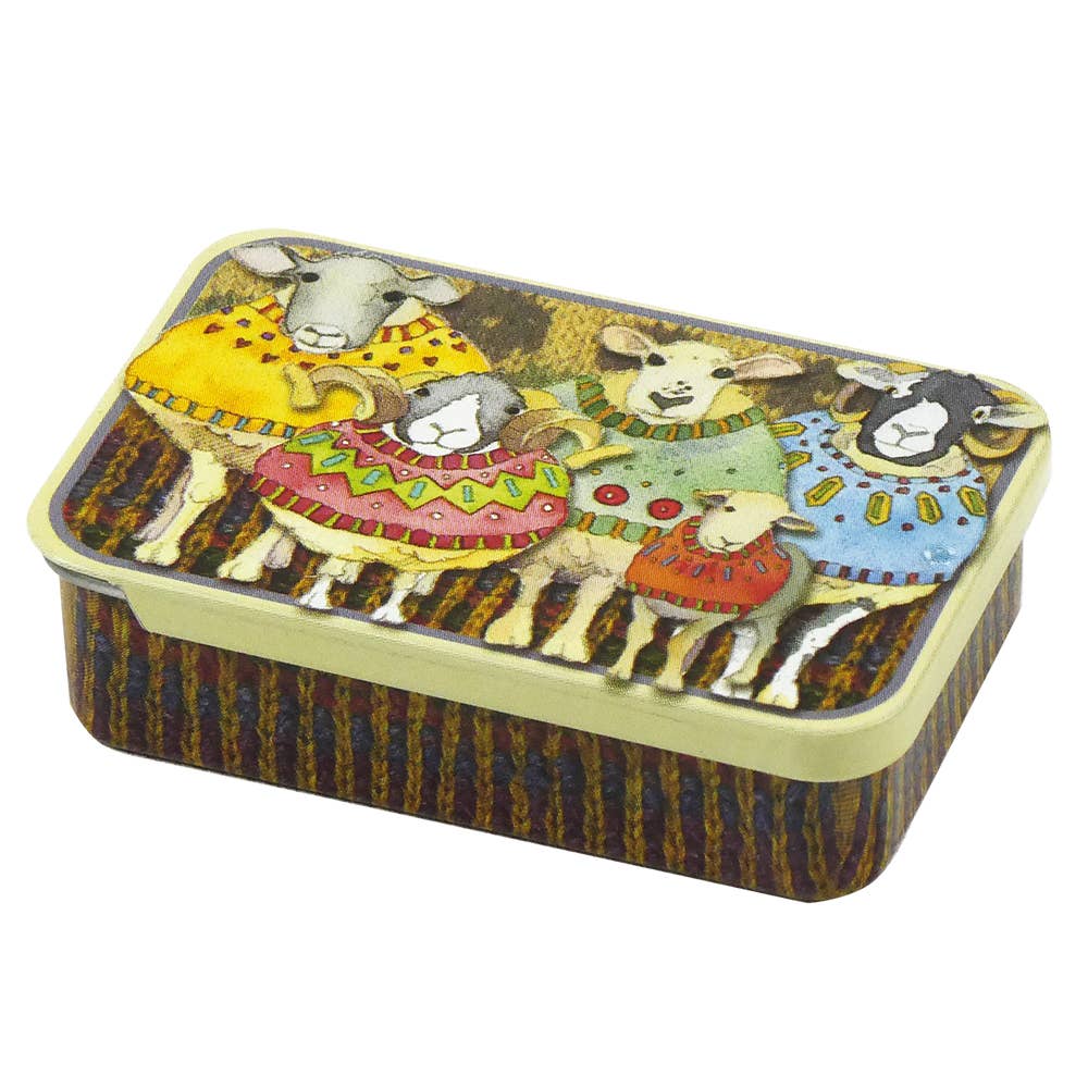 Emma Ball Ltd Sheep In Sweaters II Stitch Markers In A Pocket Tin