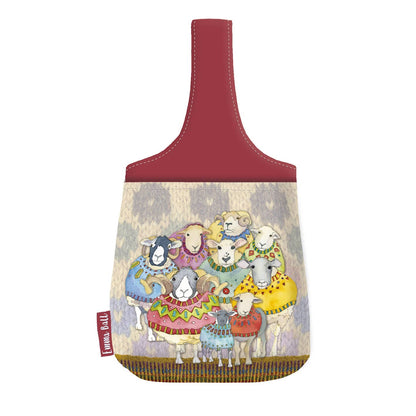 Emma Ball Ltd Sheep in Sweaters Small Wrist Bag