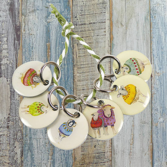Emma Ball Ltd Sheep In Sweaters Stitch Markers (Set of 6)