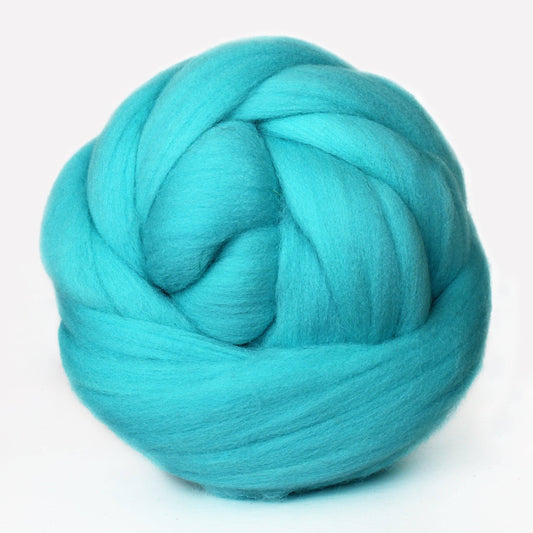 Exotic Fiber Aqua -Merino Wool Roving Nest – 1 oz Roving
