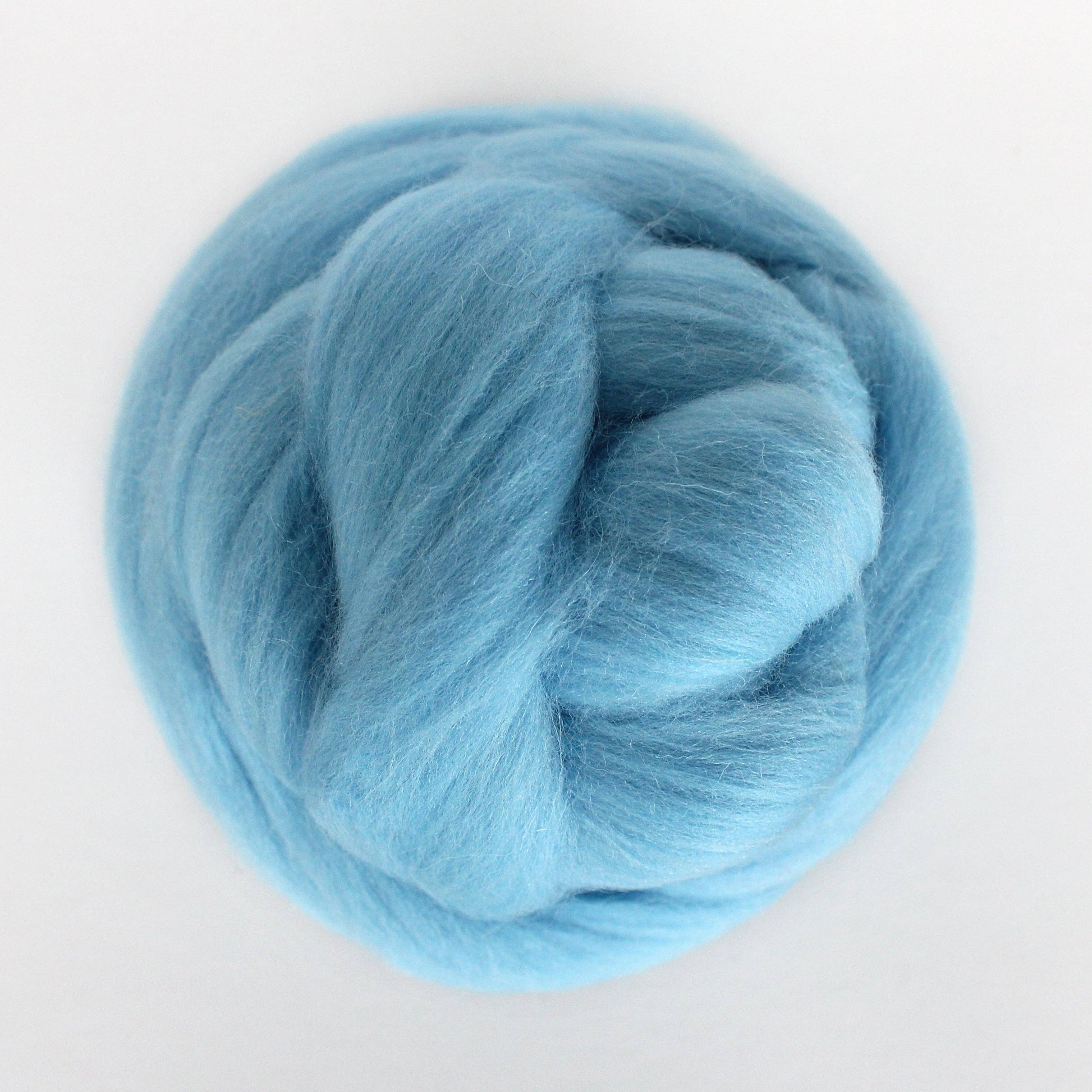 Exotic Fiber Aquamarine - Merino Wool Roving Nest – 1 oz Roving