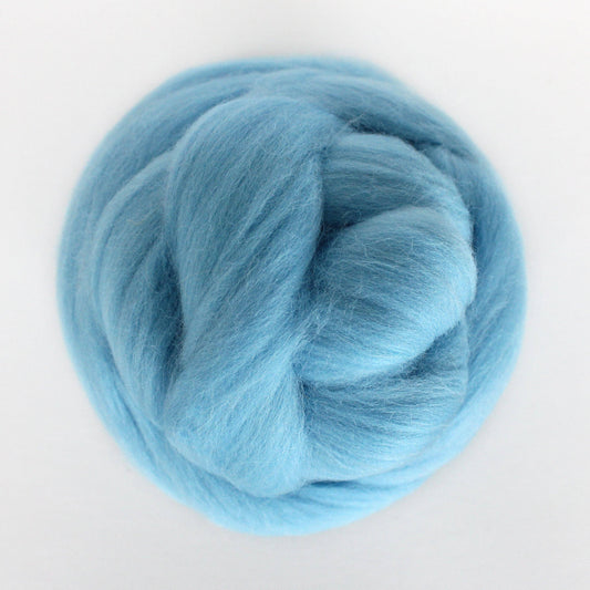 Exotic Fiber Aquamarine - Merino Wool Roving Nest – 1 oz Roving