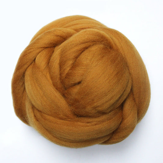 Exotic Fiber Brownie - Merino Wool Roving Nest – 1 oz Roving
