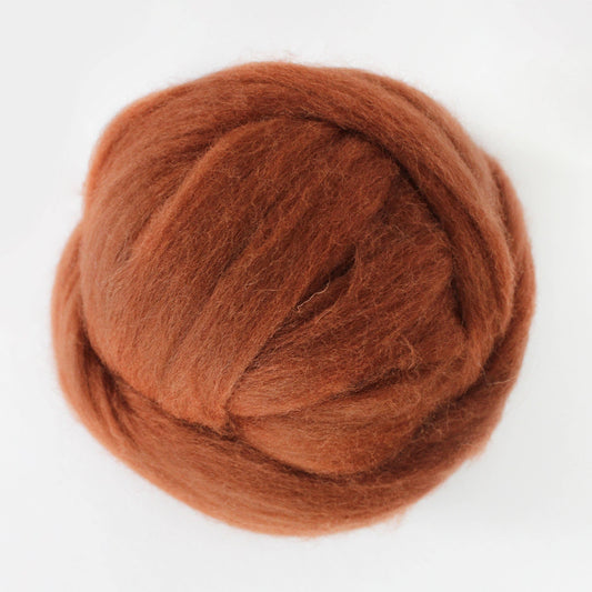 Exotic Fiber Burnt - Merino Wool Roving Nest – 1 oz Roving