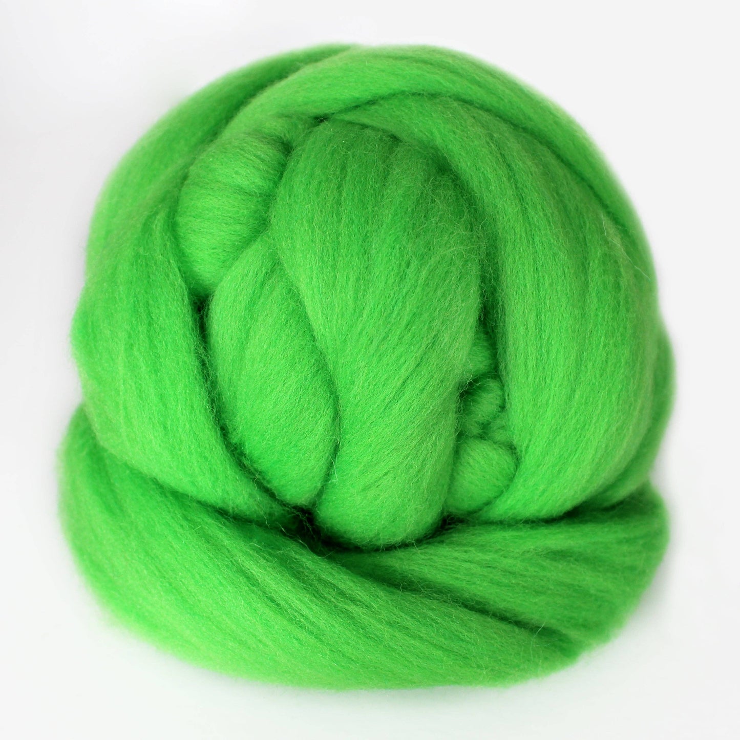 Exotic Fiber Corrosive Green - Merino Wool Roving Nest – 1 oz Roving