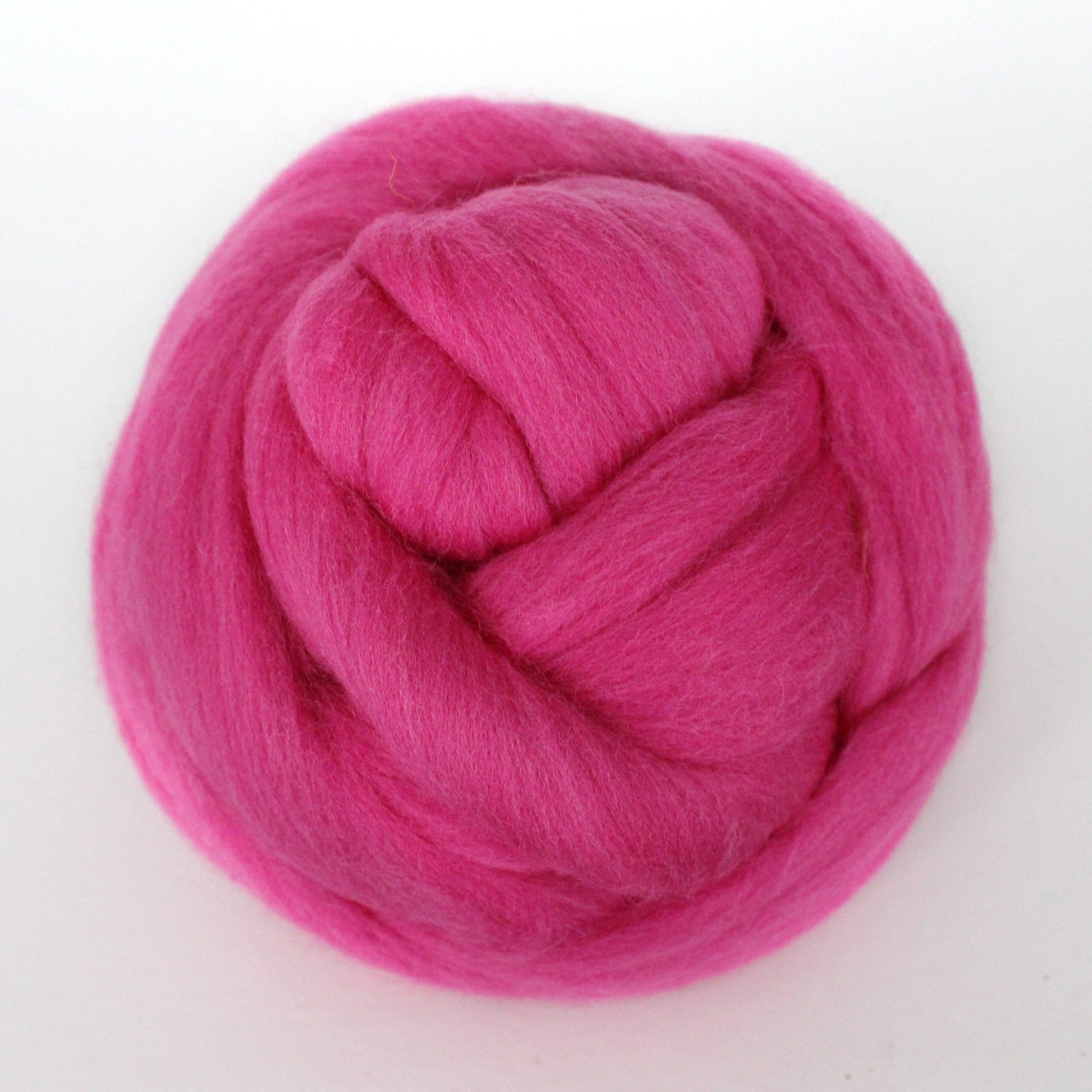 Exotic Fiber Dark Pink - Merino Wool Roving Nest – 1 oz Roving