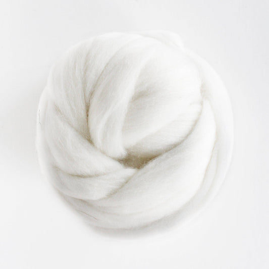Exotic Fiber Frost - Merino Wool Roving Nest – 1 oz Roving