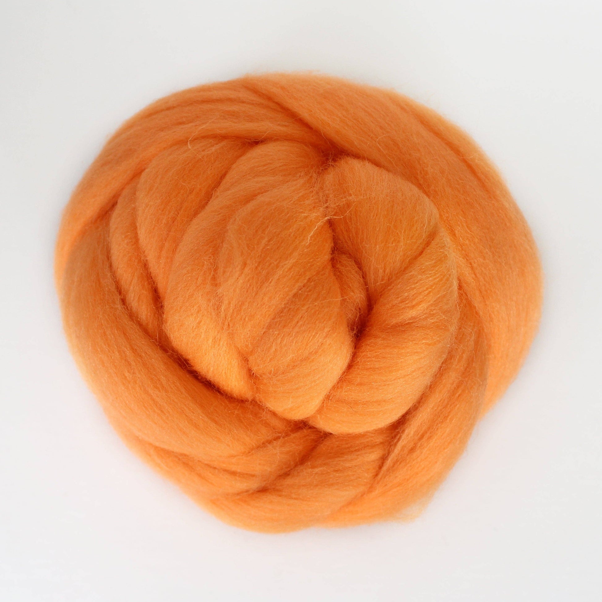 Exotic Fiber Mango - Merino Wool Roving Nest – 1 oz Roving