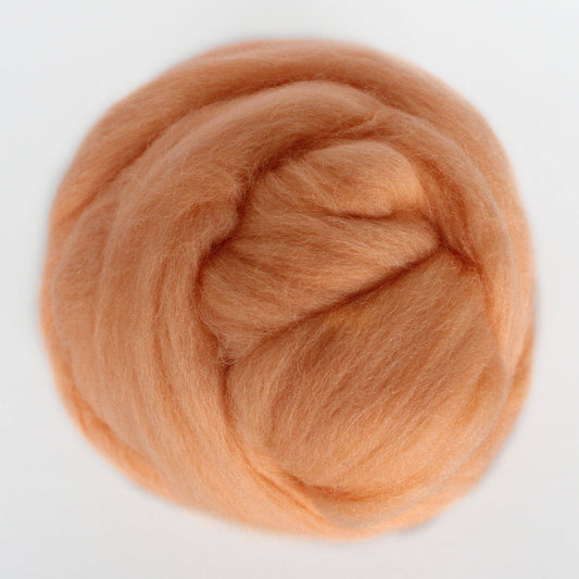 Exotic Fiber Mango - Merino Wool Roving Nest – 1 oz Roving