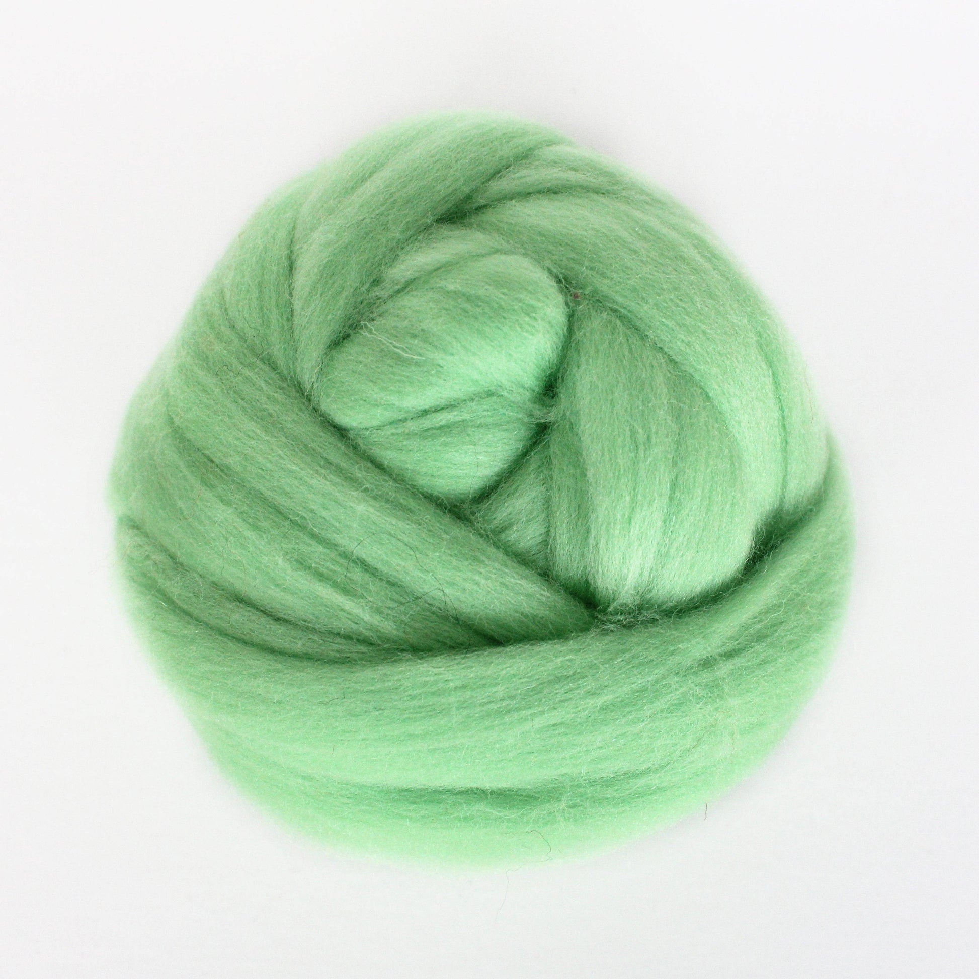 Exotic Fiber Mint - Merino Wool Roving Nest – 1 oz Roving