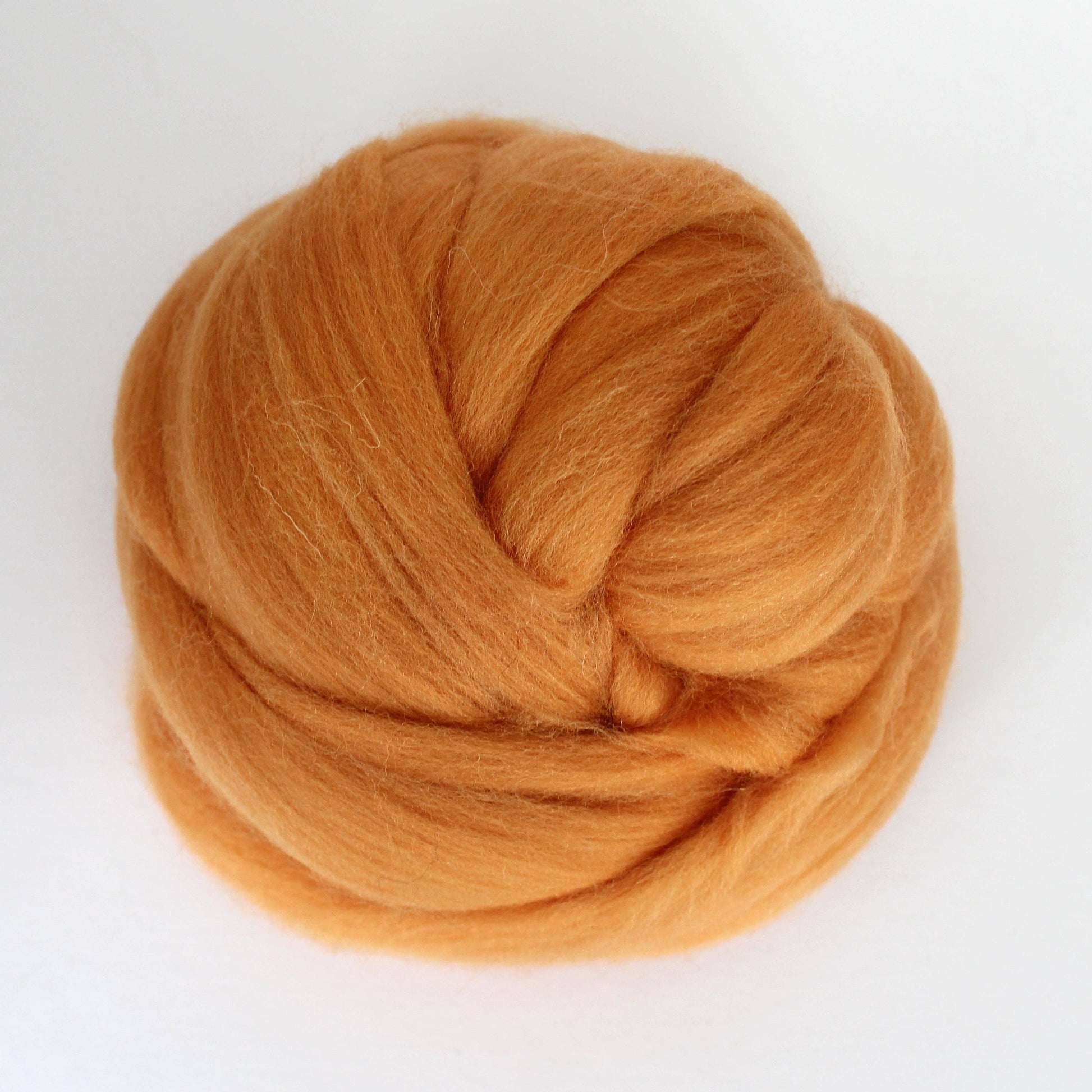 Exotic Fiber Ochre - Merino Wool Roving Nest – 1 oz Roving