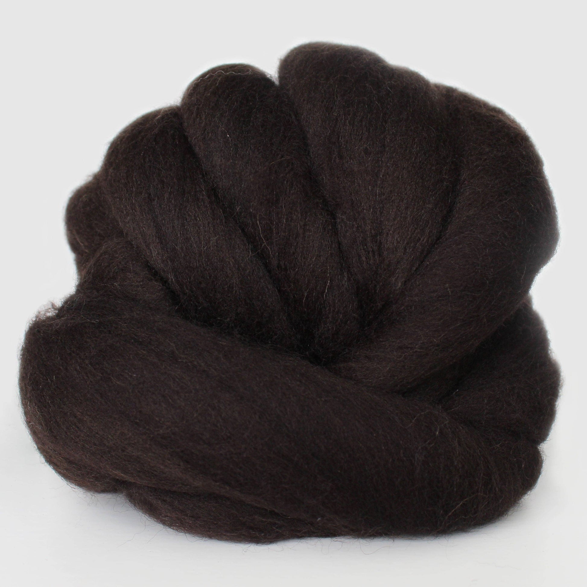 Exotic Fiber Walnut - Merino Wool Roving Nest – 1 oz Roving