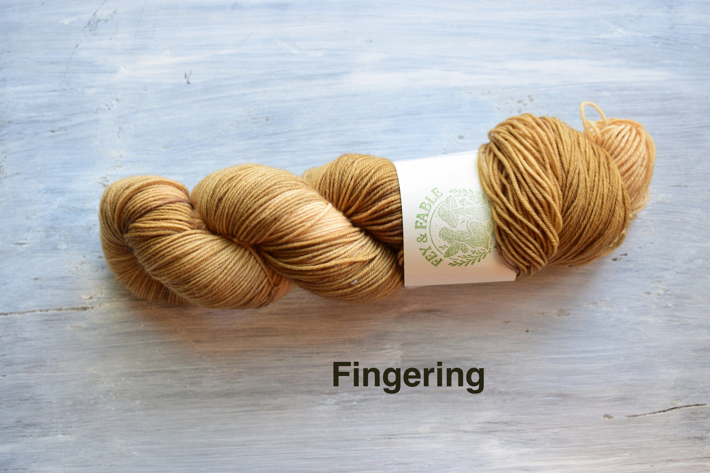 Fey and Fable Fibers Fingering Gingerbread Yarn