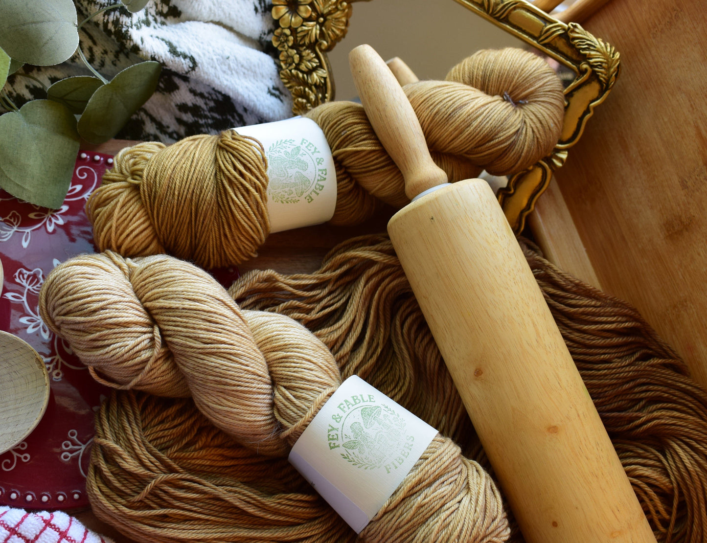 Fey and Fable Fibers Gingerbread Yarn