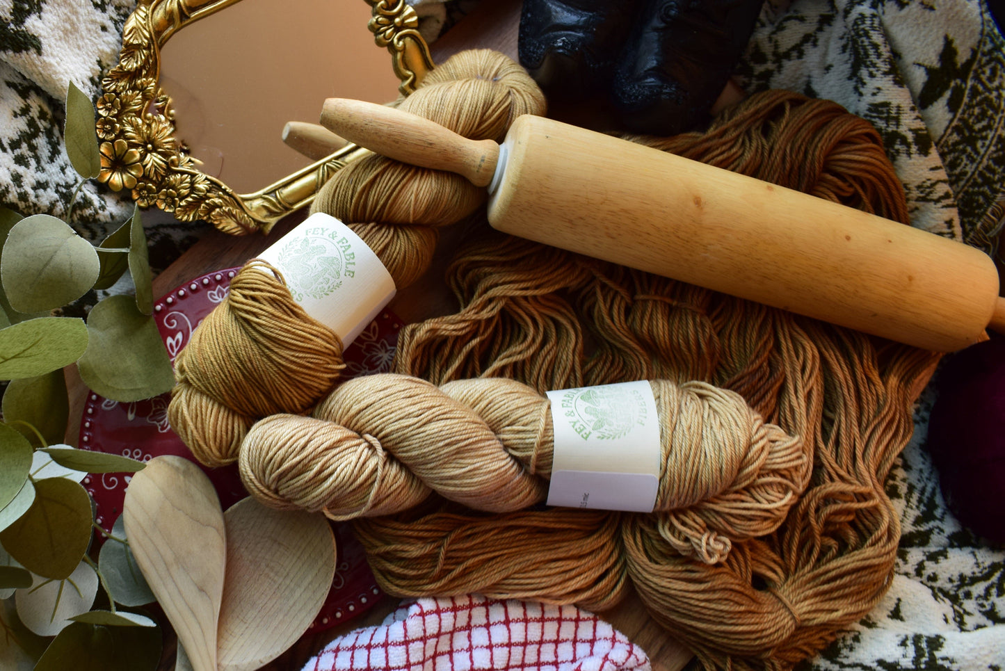 Fey and Fable Fibers Gingerbread Yarn