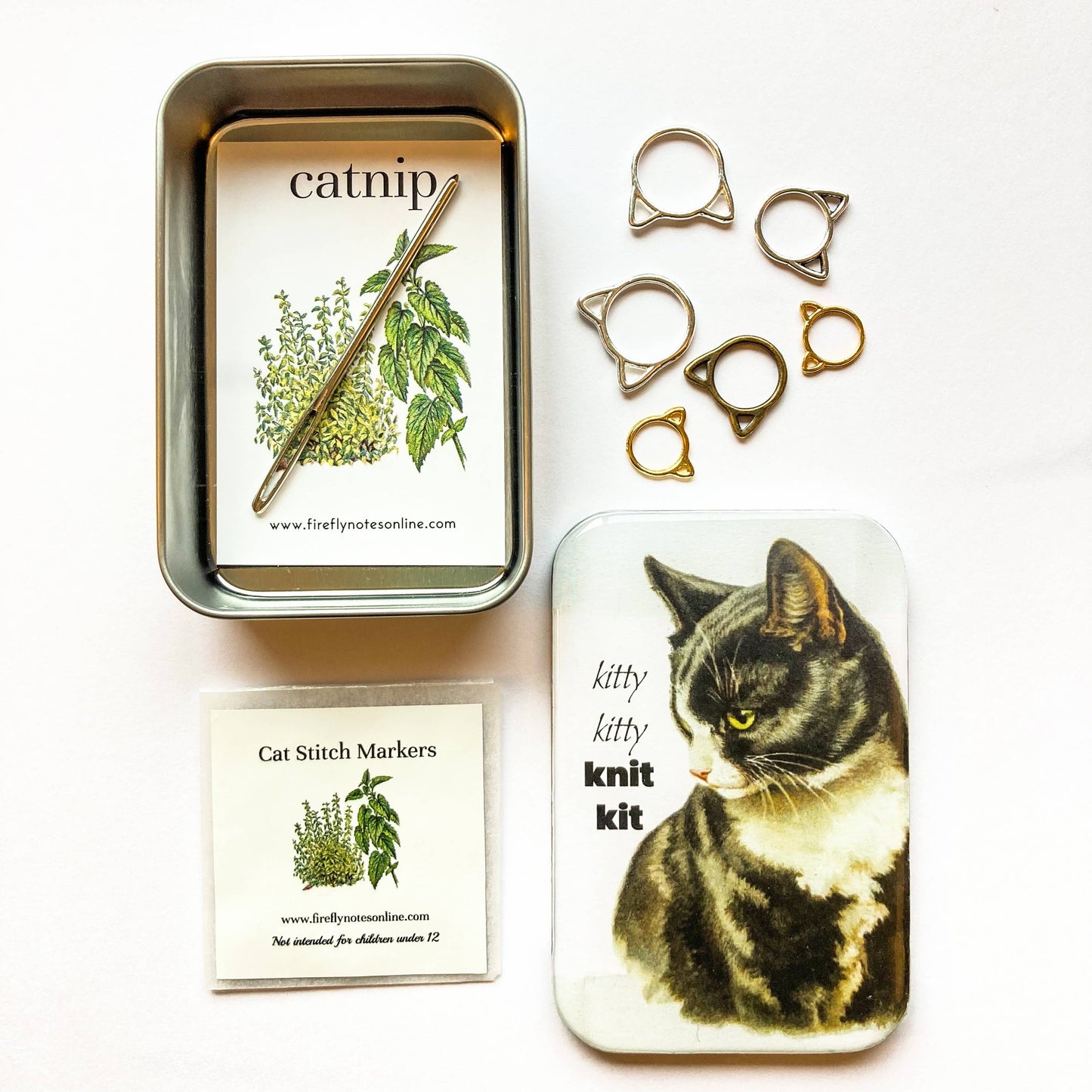 Firefly Notes Knitty Kitty Kit Stitch markers