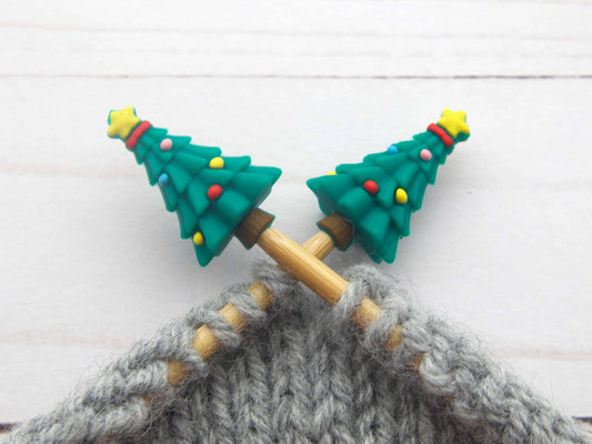 Fox & Pine Stitches Christmas Tree | Stitch Stoppers Knitting Notions Point Protectors