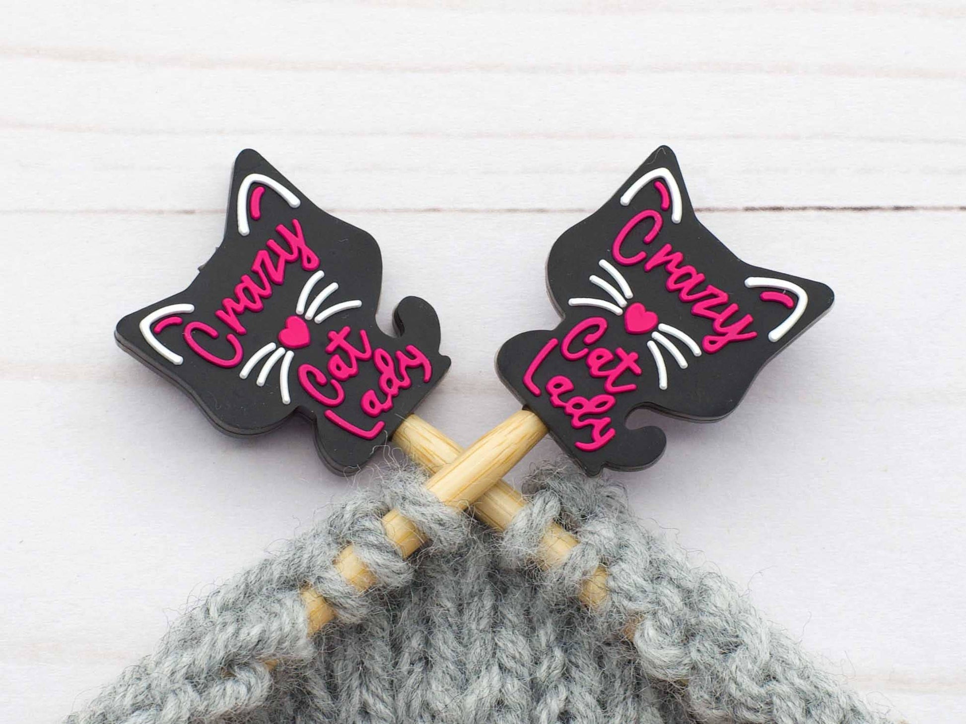 Fox & Pine Stitches Crazy Cat Lady | Stitch Stoppers Knitting Notions Notions and Tools