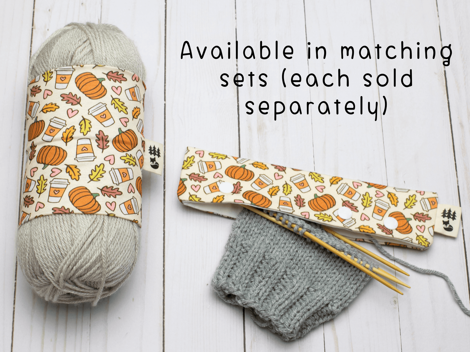 Fox & Pine Stitches Fall Flavors | Yarn Sweater Yarn Cozies