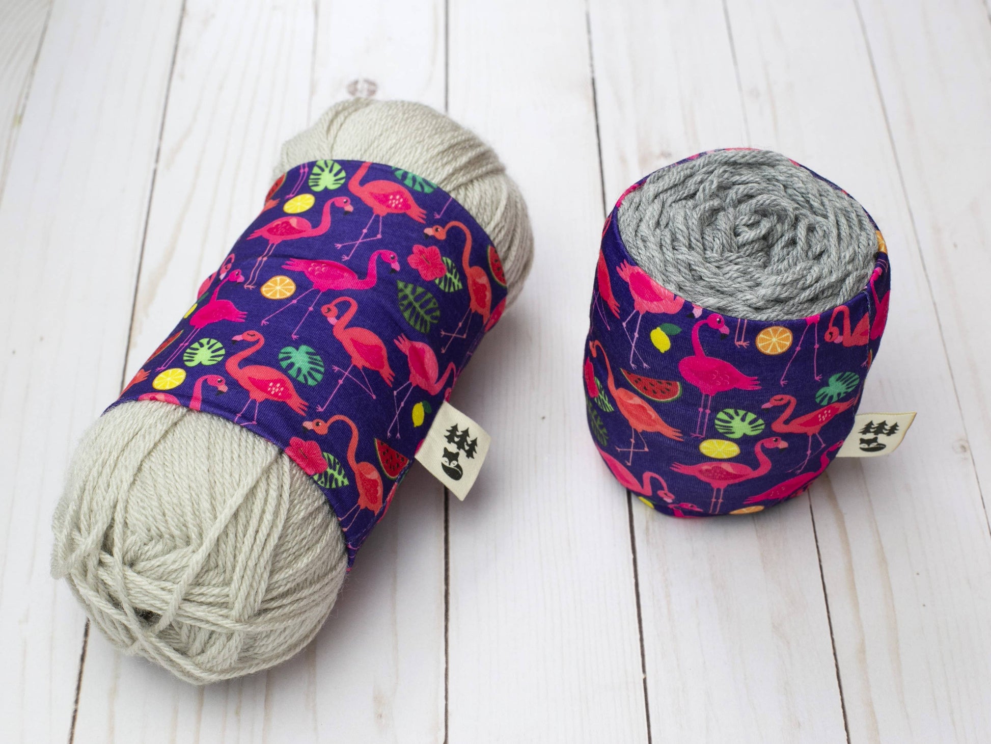 Fox & Pine Stitches Fancy Flamingo | Yarn Sweater Yarn Cozies