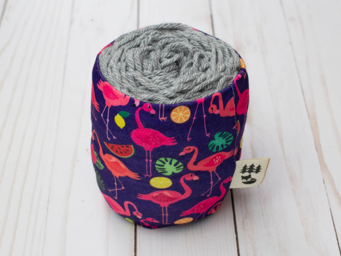 Fox & Pine Stitches Fancy Flamingo | Yarn Sweater Yarn Cozies