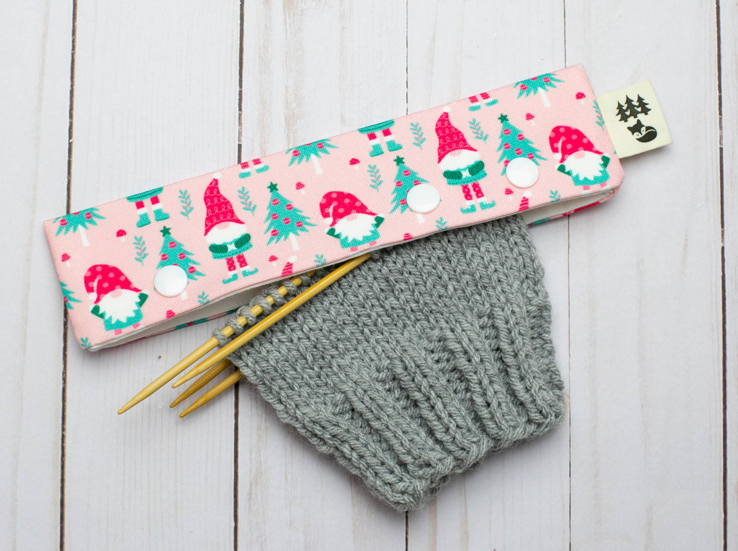 Fox & Pine Stitches Festive Gnome | DPN Holder Needle Holders