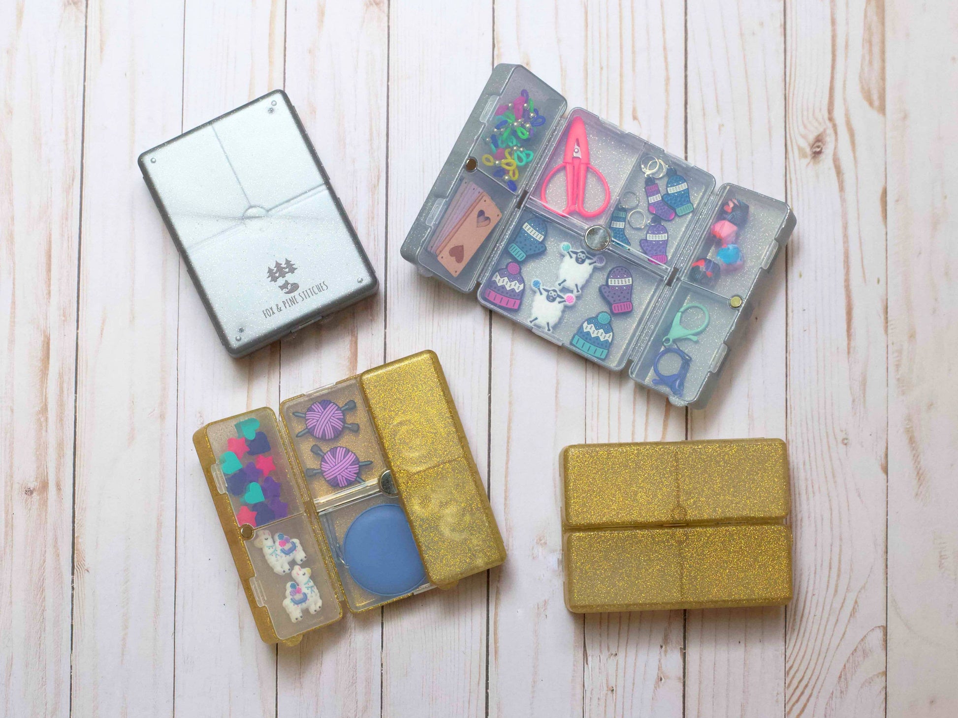 Fox & Pine Stitches *Glitter* Notion Nooks | The Ultimate On The Go Organizer Notion Pouches