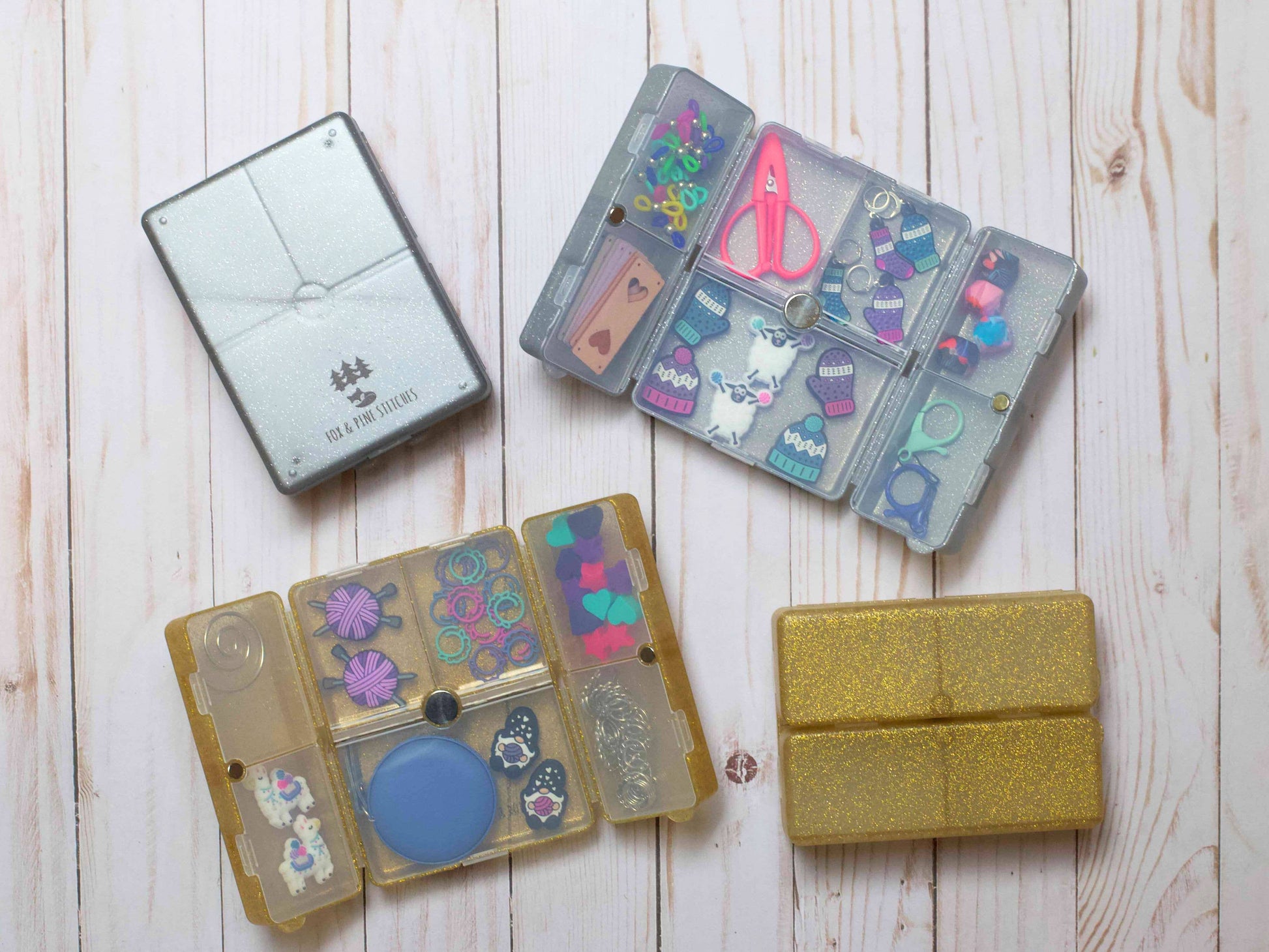 Fox & Pine Stitches *Glitter* Notion Nooks | The Ultimate On The Go Organizer Notion Pouches