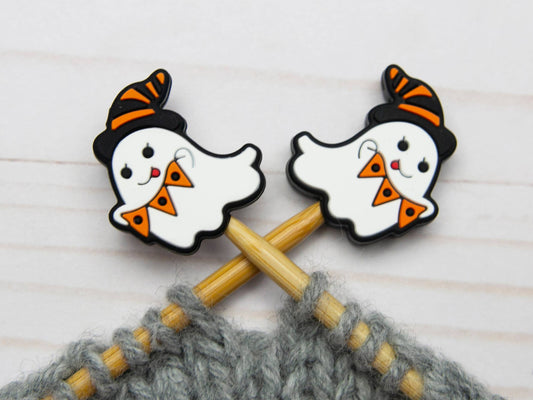 Fox & Pine Stitches Halloween Ghost Needle Point Protectors Needle Holders