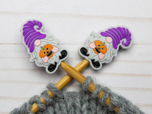 Fox & Pine Stitches Halloween Gnome Needle Point Protectors Needle Holders