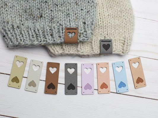Fox & Pine Stitches Heart Fold Over Tags Tags and Cards