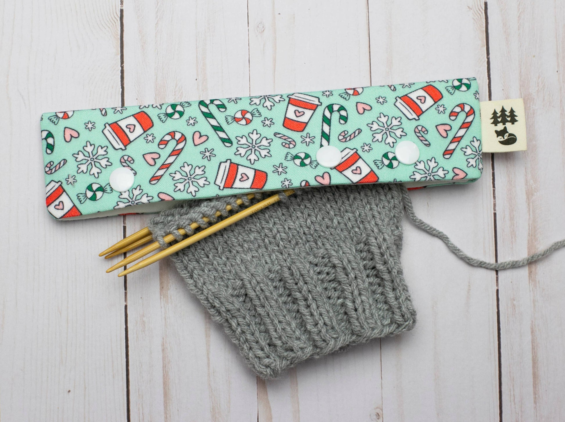 Fox & Pine Stitches Holiday Cheer | DPN Holder Needle Holders