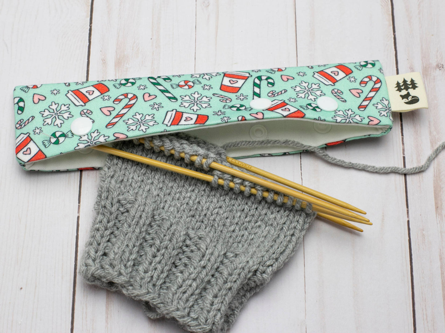 Fox & Pine Stitches Holiday Cheer | DPN Holder Needle Holders