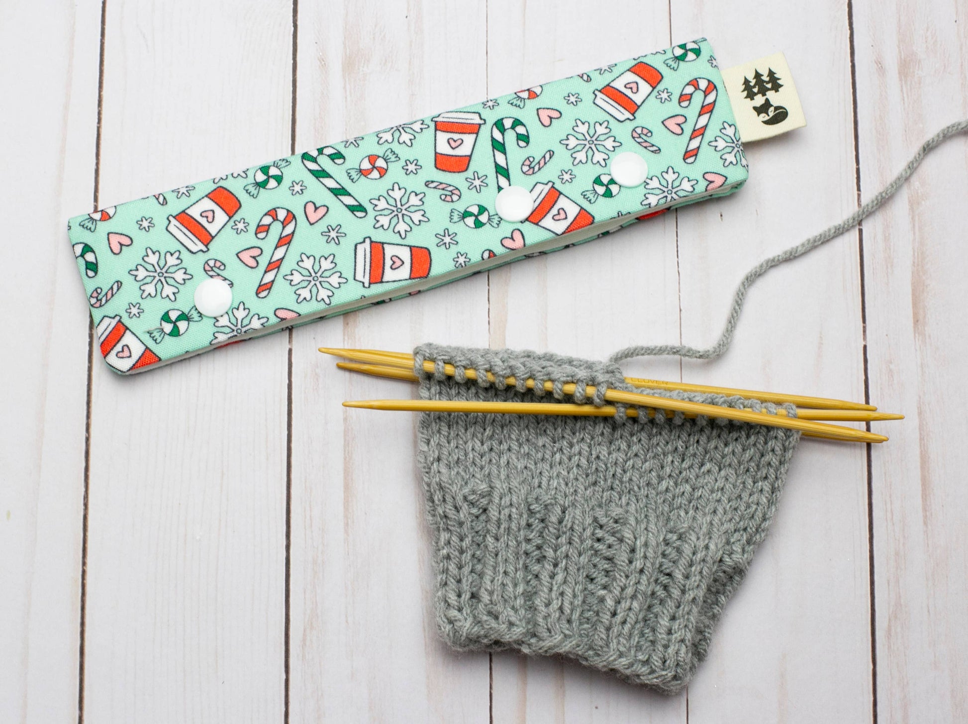 Fox & Pine Stitches Holiday Cheer | DPN Holder Needle Holders