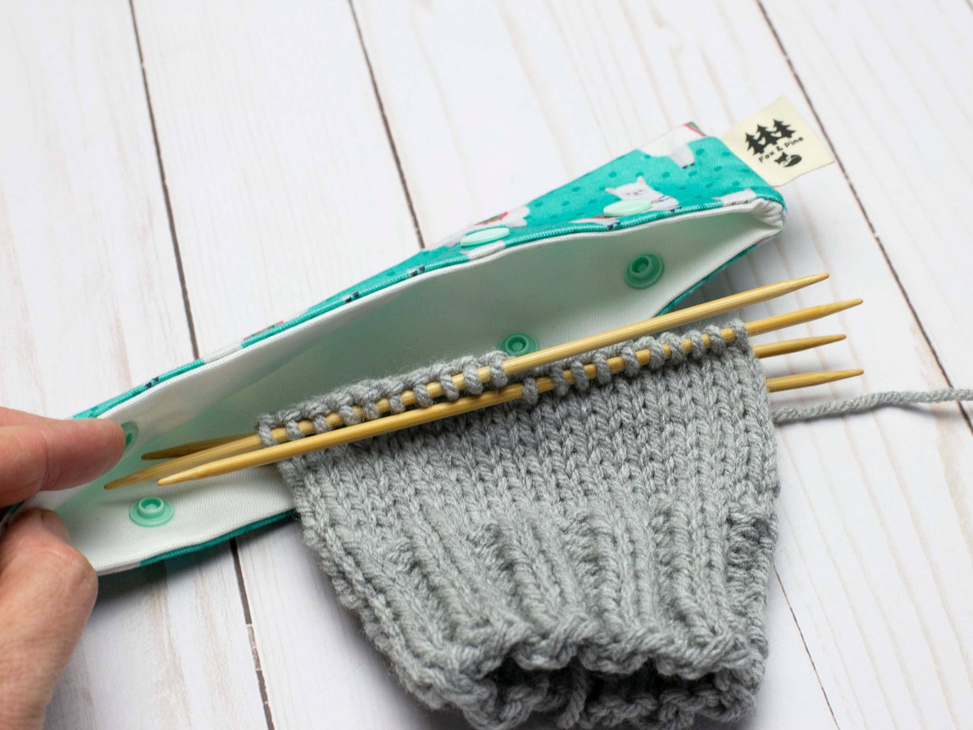 Fox & Pine Stitches Lovely Llama | DPN Holder Needle Holders